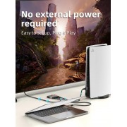 CABLETIME HDMI switch CT-HS4K2-AG, 2 σε 1, 4K/60Hz, bi-directional, γκρι