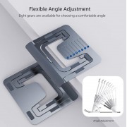 CABLETIME μεταλλική βάση tablet CT-PS02-AG, 7-12.9", ρυθμιζόμενη, γκρι