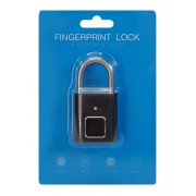 Λουκέτο ασφαλείας με fingerprint CTL-0021, 50mm, μεταλλικό, μαύρο