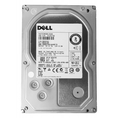 DELL used SAS HDD CWJ92, 3TB, 7.2K, 3.5", 6G, με tray