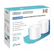 TP-LINK Home Mesh Wi-Fi System Deco X60, 5400Mbps AX5400, Ver. 3.2, 2τμχ