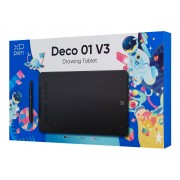 XP-PEN ταμπλέτα σχεδίασης με γραφίδα Deco 01 V3, 254x158.7mm, μαύρο