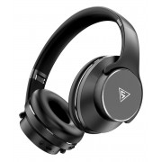 DOQAUS headphones DESIGN 1, ασύρματα & ενσύρματα, Φ40mm, 600mAh, μαύρα