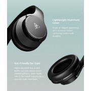 DOQAUS headphones DESIGN 1, ασύρματα & ενσύρματα, Φ40mm, 600mAh, μαύρα