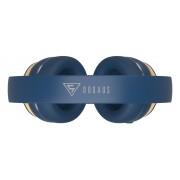DOQAUS headphones DESIGN 3, ασύρματα & ενσύρματα, Φ40mm, 600mAh, μπλε