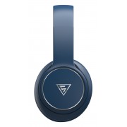 DOQAUS headphones DESIGN 3, ασύρματα & ενσύρματα, Φ40mm, 600mAh, μπλε