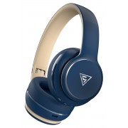 DOQAUS headphones DESIGN 3, ασύρματα & ενσύρματα, Φ40mm, 600mAh, μπλε