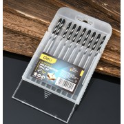 DELI σετ τρυπάνια DH-BWZ004-E1 για τοίχο/μέταλλο/ξύλο, 45# YG6X, 4x80mm, κυλινδρικό, 10τμχ