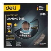 DELI δίσκος κοπής διαμαντέ DH-CQP115-E1, δομικών υλικών, 115mm, 13200rpm