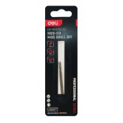 DELI σετ τρυπάνια DH-MHZ020-E2 για μέταλλο, M35 HSS 5% κοβαλτίου, DIN 388, 2x49mm, κυλινδρικό, 2τμχ