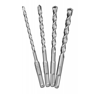DELI σετ τρυπάνια DH-YCZ004-WD1 για τοίχο, 40Cr YG8, 6/8/10/12x160mm, SDS Plus, 4τμχ