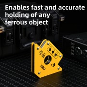 DELI μαγνητική γωνία συγκόλλησης DL-HDW50 με 45°/90°/135° γωνίες, 4", 22kg