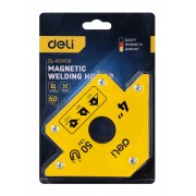 DELI μαγνητική γωνία συγκόλλησης DL-HDW50 με 45°/90°/135° γωνίες, 4", 22kg