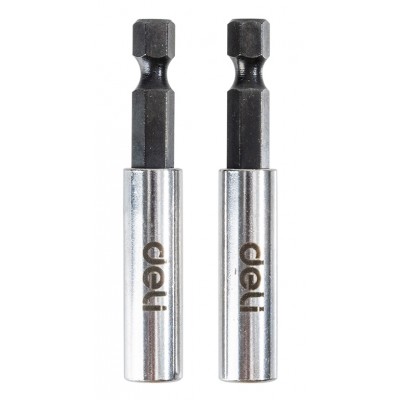 DELI σετ αντάπτορες μύτης κατσαβιδιού DL106002 για δραπανοκατσάβιδο, εξάγωνη υποδοχή, 60mm, 2τμχ