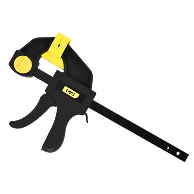 DELI σφιγκτήρας σκανδάλης DL110106 με μέγιστο άνοιγμα 150mm, μαύρος