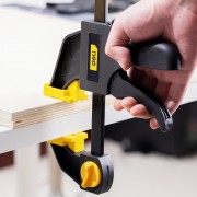 DELI σφιγκτήρας σκανδάλης DL110112 με μέγιστο άνοιγμα 300mm, μαύρος