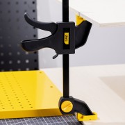 DELI σφιγκτήρας σκανδάλης DL110112 με μέγιστο άνοιγμα 300mm, μαύρος