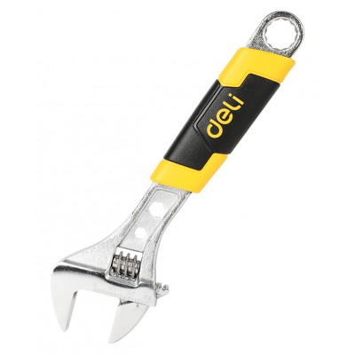 DELI γαλλικό κλειδί DL30108, αντιολισθητική λαβή, ρυθμιζόμενο 0-30mm, 200mm