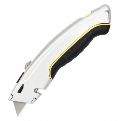 DELI κοπίδι DL410 με ανταλλακτικές λεπίδες, μεταλλικό, 19mm, γκρι