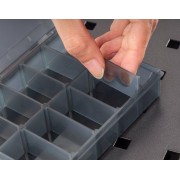 DELI ταμπακιέρα DL432304, 12 θέσεων, 26x13.5x4.4cm, πλαστική, μαύρη