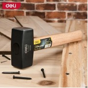 DELI βαριοπούλα DL448010 με ξύλινη λαβή, 1000gr, 270mm