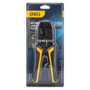 DELI πρέσα ακροδεκτών καλωδίων δικτύου DL4971, 4P/6P/8P, 200mm