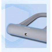DELI κλειδαριά πέταλο ποδηλάτου με κλειδί DL508102, 126x196mm, γκρι
