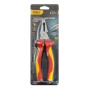 DELI πένσα ίσια ηλεκτρολόγου DL512007, μόνωση VDE 1000V, 18cm
