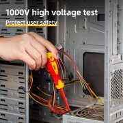 DELI κατσαβίδι ίσιο ηλεκτρολόγου DL5161501, μαγνητικό, 6.5x150mm, VDE 1000V