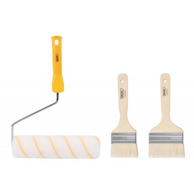 DELI σετ βαφής DL528003, ρολό με λαβή/2x πινέλα, 230mm, 50/100mm, 3τμχ