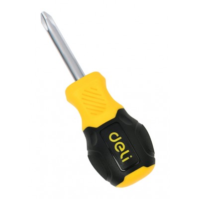 DELI κατσαβίδι σταυρωτό DL636038N με αντιολισθητική λαβή, μαγνητικό, PH2x38mm