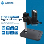 SUNSHINE ψηφιακό μικροσκόπιο DM-1000S, 50x-1000x, USB, LED