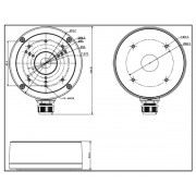 HIKVISION HIWATCH βάση κάμερας DS-1280ZJ-S, μεταλλική, λευκή