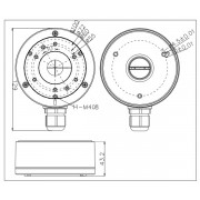 HIKVISION HIWATCH βάση κάμερας DS-1280ZJ-XS, μεταλλική, λευκή