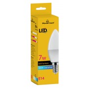 POWERTECH LED λάμπα candle E14-011, 7W, 4000K, E14, 600lm