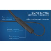 YISON earphones E20 με μαγνήτη, Bluetooth, 12mm, 250mAh, πράσινα