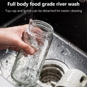ECOCO γυάλινο δοχείο λαδιού E24235 με ψεκαστήρα, 250ml, γκρι