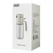 ECOCO γυάλινο δοχείο λαδιού E24235 με ψεκαστήρα, 250ml, γκρι