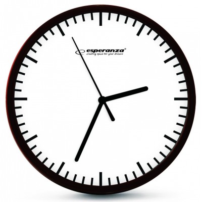 ESPERANZA Ρολόι τοίχου Budapest EHC010W, 20cm, λευκό