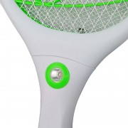 ESPERANZA ηλεκτρική ρακέτα εντόμων EHQ010G με LED φακό, 3W, 3500V, 1200mAh, λευκή