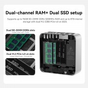 BEELINK mini PC EQi13 Pro, Intel i5-13500H, 32GB, 500GB M.2, Windows 11 Pro