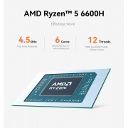 BEELINK mini PC EQR6, AMD Ryzen 5 6600U, 32GB, 500GB M.2, Windows 11 Pro