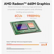 BEELINK mini PC EQR6, AMD Ryzen 5 6600U, 32GB, 500GB M.2, Windows 11 Pro