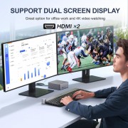 BEELINK mini PC EQR6, AMD Ryzen 5 6600H, 24GB, 500GB M.2, Windows 11 Pro