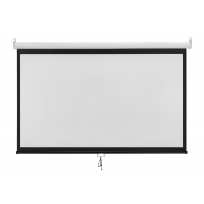 BRATECK οθόνη προβολής projector τοίχου/οροφής ESBA100, 221x124cm, 16:9/100", πτυσσόμενη