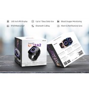 HIFUTURE smartwatch FutureFit Ultra 2, 1.85", IP68, heart rate, μαύρο