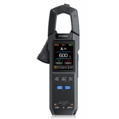 FNIRSI ψηφιακή αμπεροτσιμπίδα/πολύμετρο DMC-100, 600A AC/DC, NCV, True RMS, επαναφορτιζόμενη