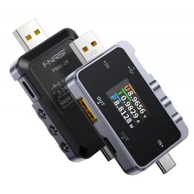 FNIRSI USB tester φόρτισης FNAC-28, USB & USB-C