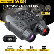 FNIRSI ψηφιακά κιάλια NVS-40 με νυχτερινή όραση, 6x zoom, 4K/36MP, μαύρα