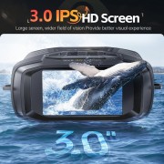 FNIRSI ψηφιακά κιάλια NVS-40 με νυχτερινή όραση, 6x zoom, 4K/36MP, μαύρα